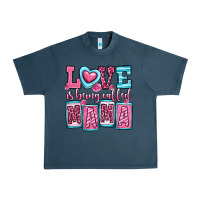Midnight Navy love is being called mama Urban Heavy Tee - OliviaCreatesArt