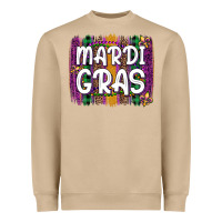 Mushroom mardi gras fleur de lis brush stroke Heavyweight Sweatshirt - Artiststas