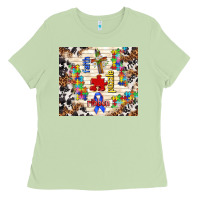 Matcha faith puzzle ribbon Ladies Tee - TumblerDesignByShophia