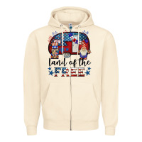 Sandshell land of the free caravan gnomies Zipper Hoodie - BarkalooDesign
