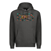 Charcoal Heather for the love of the game American football Premium Hoodie - Jasminsmagicworld