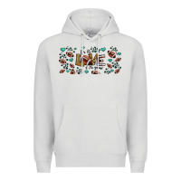 Dove Grey for the love of the game American football Premium Hoodie - Jasminsmagicworld