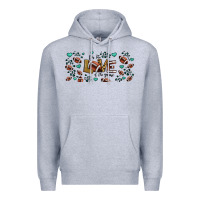 Heather Grey for the love of the game American football Premium Hoodie - Jasminsmagicworld
