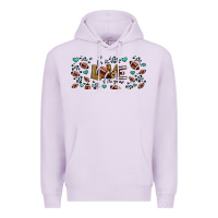 Lilac for the love of the game American football Premium Hoodie - Jasminsmagicworld