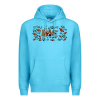 Ocean Blue for the love of the game American football Premium Hoodie - Jasminsmagicworld