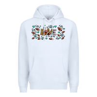 White for the love of the game American football Premium Hoodie - Jasminsmagicworld