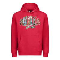 Cardinal abuela flowers Premium Hoodie - RacoonDesign
