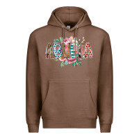 Chestnut abuela flowers Premium Hoodie - RacoonDesign