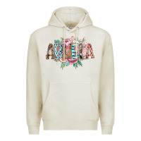 Oatmeal Heather abuela flowers Premium Hoodie - RacoonDesign
