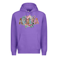 Purple abuela flowers Premium Hoodie - RacoonDesign