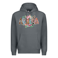Rock abuela flowers Premium Hoodie - RacoonDesign