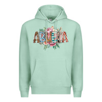 Seafoam abuela flowers Premium Hoodie - RacoonDesign