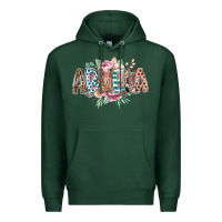 Sports Green abuela flowers Premium Hoodie - RacoonDesign