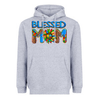 Heather Grey blessed mom autism Heavyweight Hoodie - AdoDesignShop