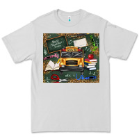 Dove Grey school bus back to school Premium Tee - texasbilliewilder