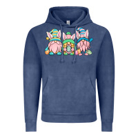 Vintage Denim Easter gnomes Vintage Hoodie - OliviaCreatesArt