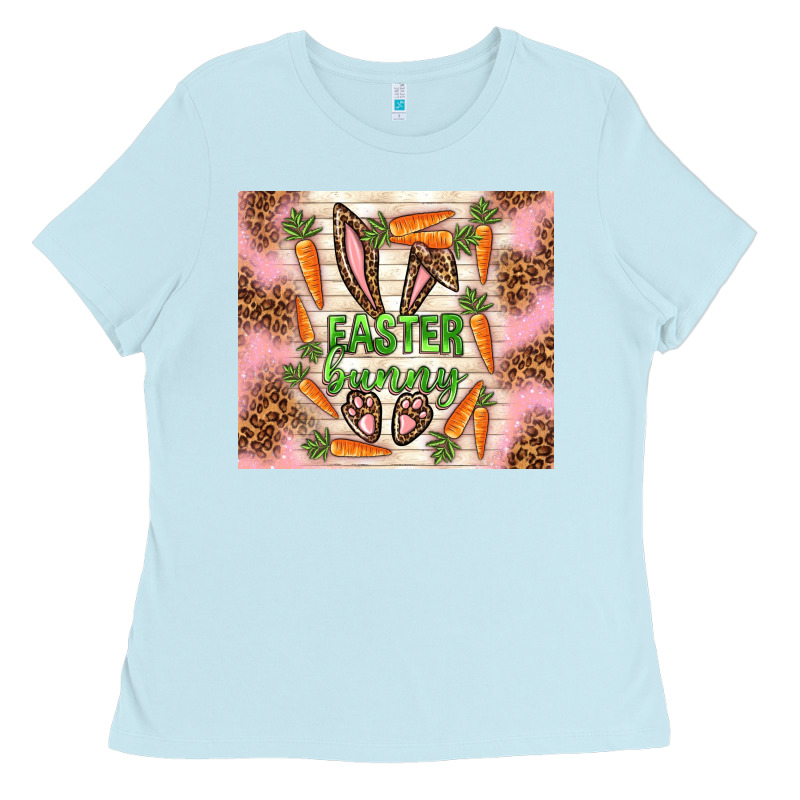 Easter Bunny With Carrots Ladies Tee by TumblerDesignByShophia | Teevron