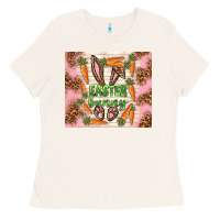 Bone easter bunny with carrots Ladies Tee - TumblerDesignByShophia