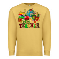 Antique Gold christmas jolly teachers Premium Sweatshirt - AdoDesignShop