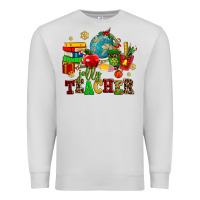 Dove Grey christmas jolly teachers Premium Sweatshirt - AdoDesignShop