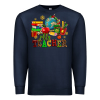 Navy christmas jolly teachers Premium Sweatshirt - AdoDesignShop