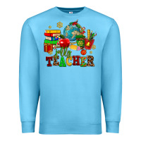 Ocean Blue christmas jolly teachers Premium Sweatshirt - AdoDesignShop