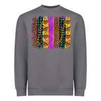 Storm mardi gras fleur de lis and beads brush stroke Heavyweight Sweatshirt - Artiststas