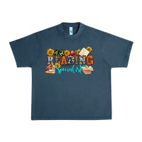 Midnight Navy reading specialist olivia Urban Heavy Tee - OliviaCreatesArt