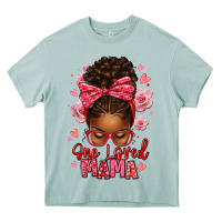 Arona one loved mama afro messy bun Heavy Core Tee - texasbilliewilder