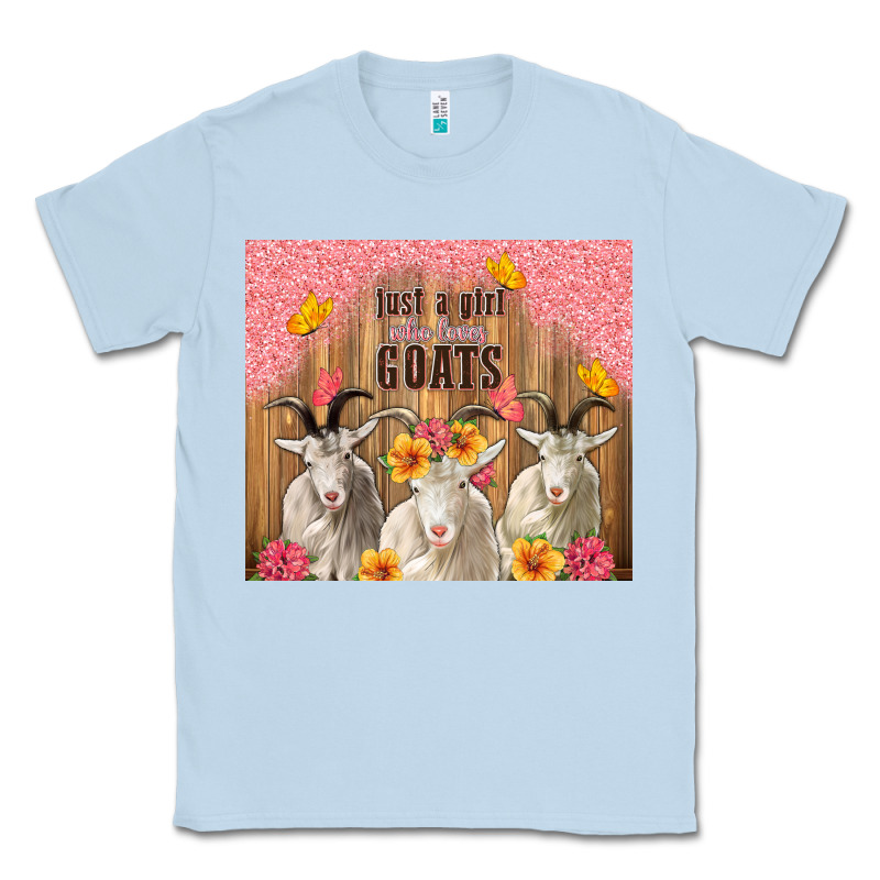 Just A Girl Who Loves Goats Tumbler Classic Tee by TumblerDesignByShophia | Teevron