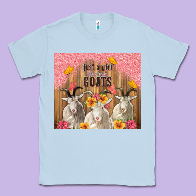 Just A Girl Who Loves Goats Tumbler Classic Tee Designed By Tumblerdesignbyshophia