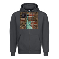 Smoke statue of liberty tumbler Zipper Hoodie - BarkalooDesign