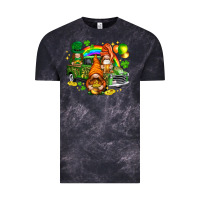 Cloud Black St. Patrick's Day gnomies with truck Vintage Tee - HowdyJamesFarm