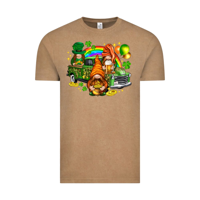St. Patrick's Day Gnomies With Truck Vintage Tee by HowdyJamesFarm | Teevron