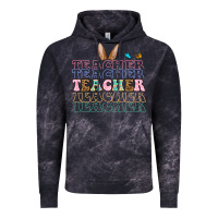Cloud Black Easter bunny Teacher Vintage Hoodie - OliviaCreatesArt