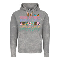Cloud Rock Easter bunny Teacher Vintage Hoodie - OliviaCreatesArt