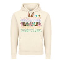 Vintage Artic Easter bunny Teacher Vintage Hoodie - OliviaCreatesArt