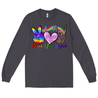 Smoke Peace love rock Long Sleeve Tee - FaDigitalArtStudio
