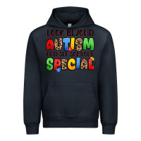 Navy look beyond autism and see someone special Urban Hoodie - JahusDesignShop