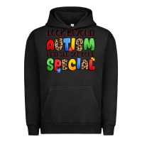 Pigment Black look beyond autism and see someone special Urban Hoodie - JahusDesignShop