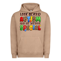 Pigment Burro look beyond autism and see someone special Urban Hoodie - JahusDesignShop