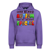 Tulip look beyond autism and see someone special Urban Hoodie - JahusDesignShop
