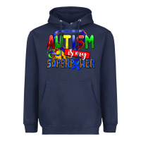 Navy autism is my superpower Heavyweight Hoodie - AdoDesignShop