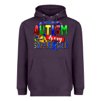 Plum autism is my superpower Heavyweight Hoodie - AdoDesignShop