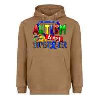 Toasted Coconut autism is my superpower Heavyweight Hoodie - AdoDesignShop