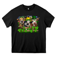 Black St patrick's day heifers Heavy Core Tee - RanaPortraitStore