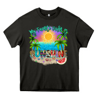 Asphalt My favorite color is sunshine Heavy Core Tee - NancyCooperArtShop