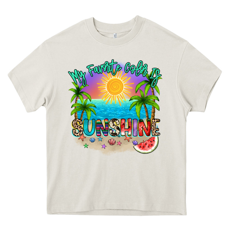 My Favorite Color Is Sunshine Heavy Core Tee by NancyCooperArtShop | Teevron