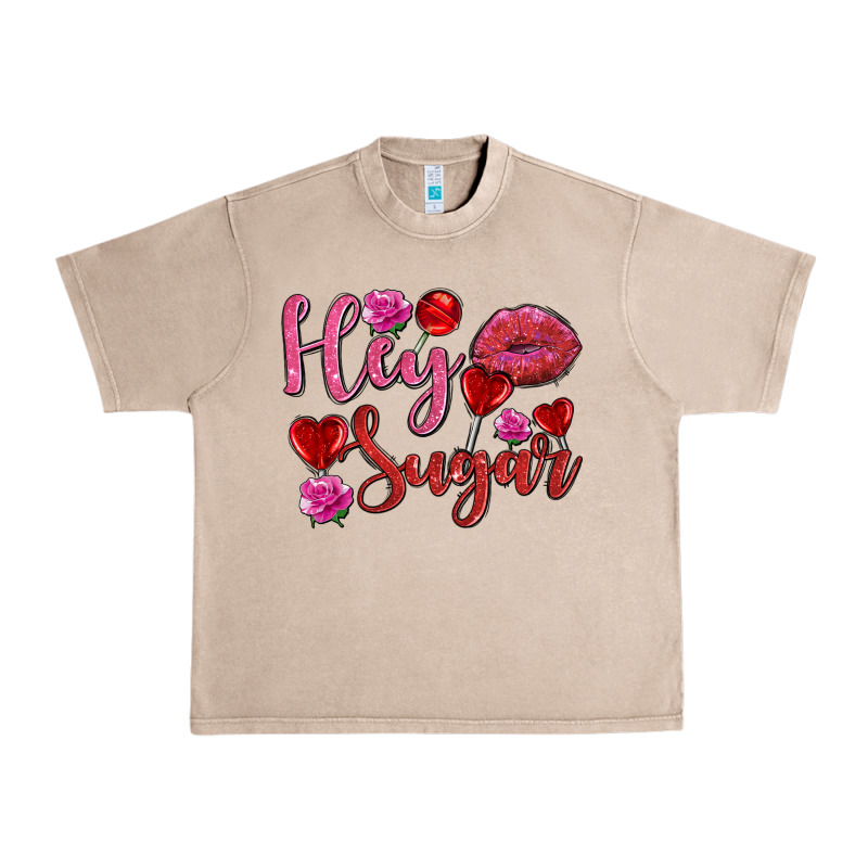Hey Sugar With Lips And Candies Olivia Urban Heavy Tee by OliviaCreatesArt | Teevron