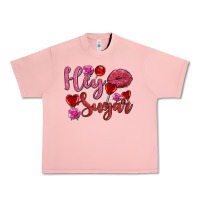Salmon hey sugar with lips and candies olivia Urban Heavy Tee - OliviaCreatesArt